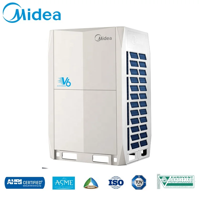 Midea 10HP V6 Series VRF 50 Or 60Hz Air Conditioner 300000Btu 30kw Industrial HVAC System
