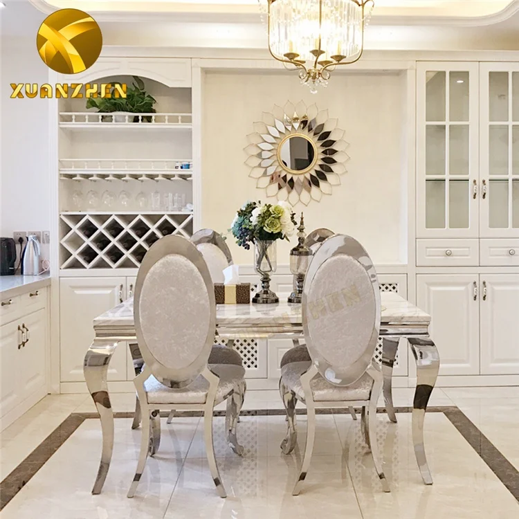 Home furniture factory cheap dining room sets restaurant dinning table set glass top dining tables with 6 chairs DT002