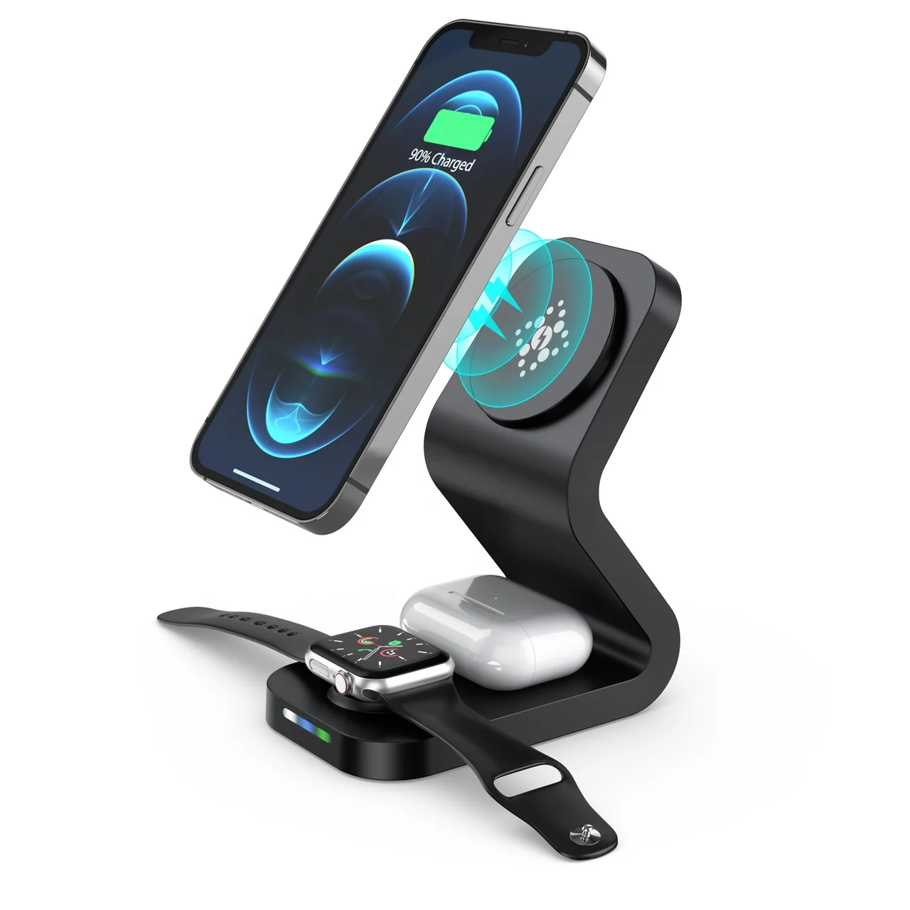 hot products top 20 QI QC4.0 PD 3in 1 wireless charger for airpod pro for apple watch for iphone 14