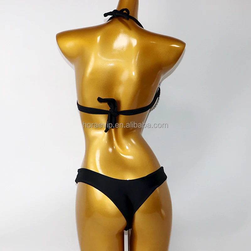 S614  Stripper Outfit Sexy Exotic Dancewear Leather 2 Piece Bikini Set Bling Hand Sew Rhinestone Gems for Carnival Costumes