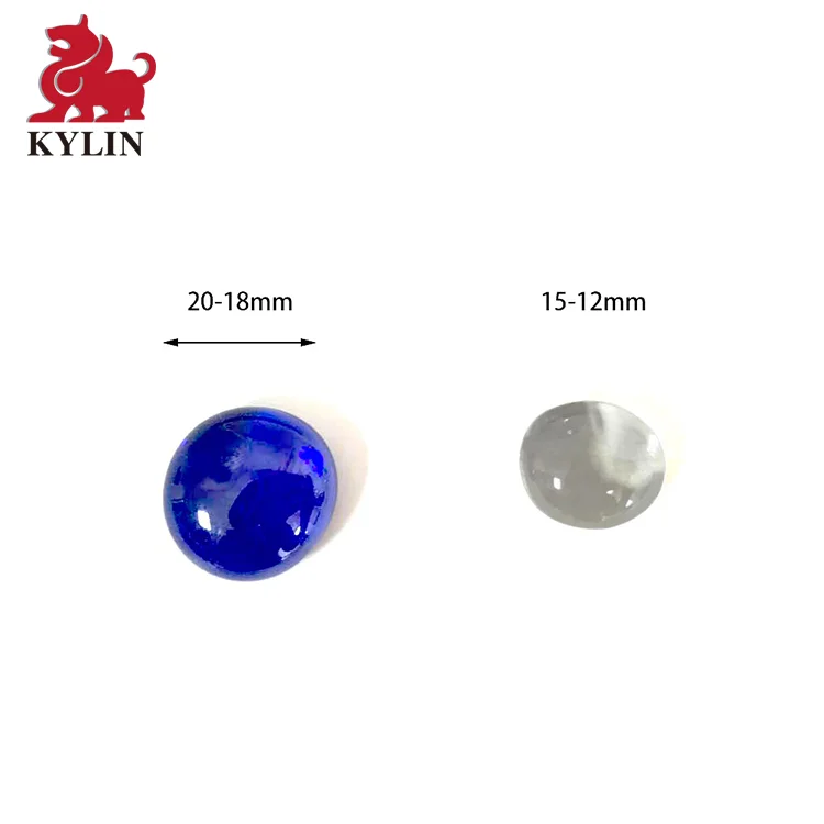 Flat Glass Marbles, Premium Mixed Color Flat Gems Aquarium Pebbles Vase Filler Beads Table Scatter Decor