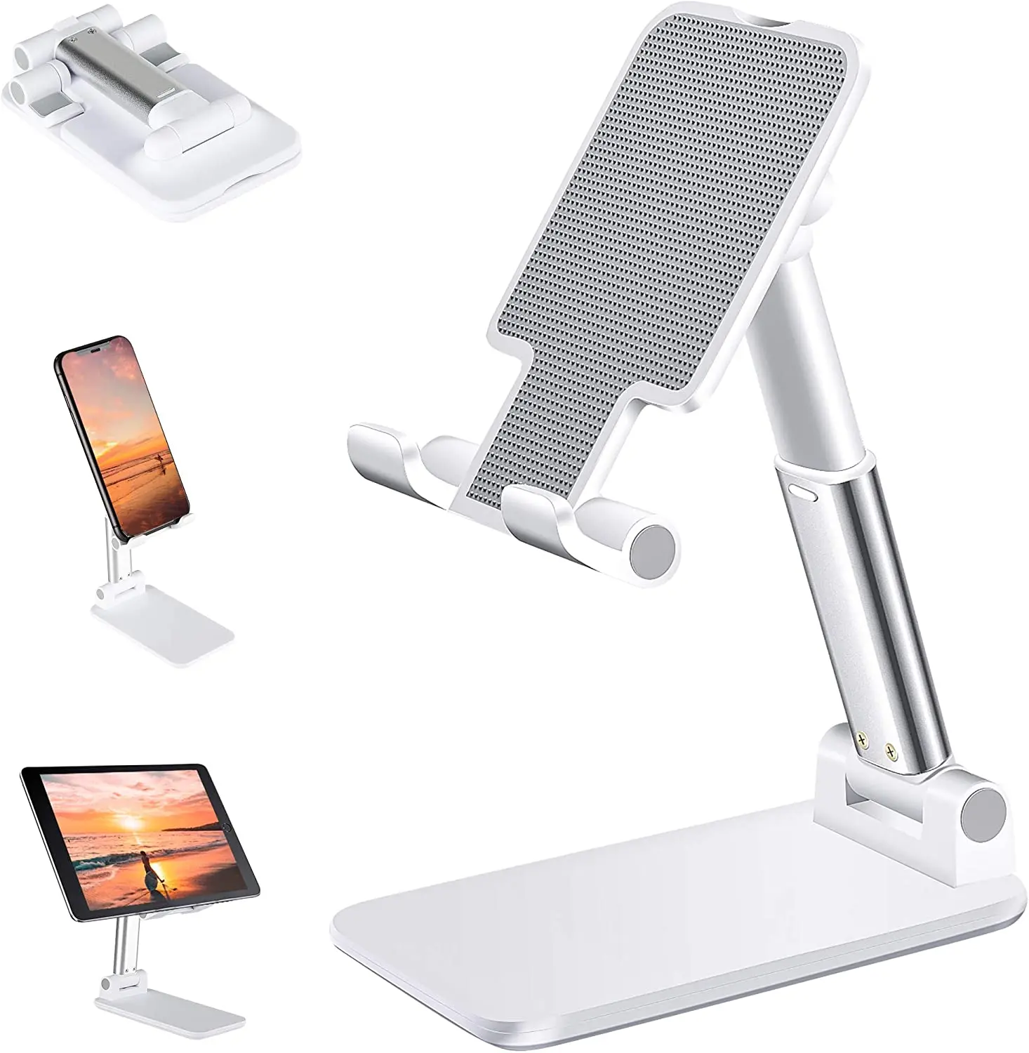 Universal Mobile Phone Stand Support Desk Mobile Phone Holder Stand For iPhone iPad Adjustable Metal Desktop Tablet Holder