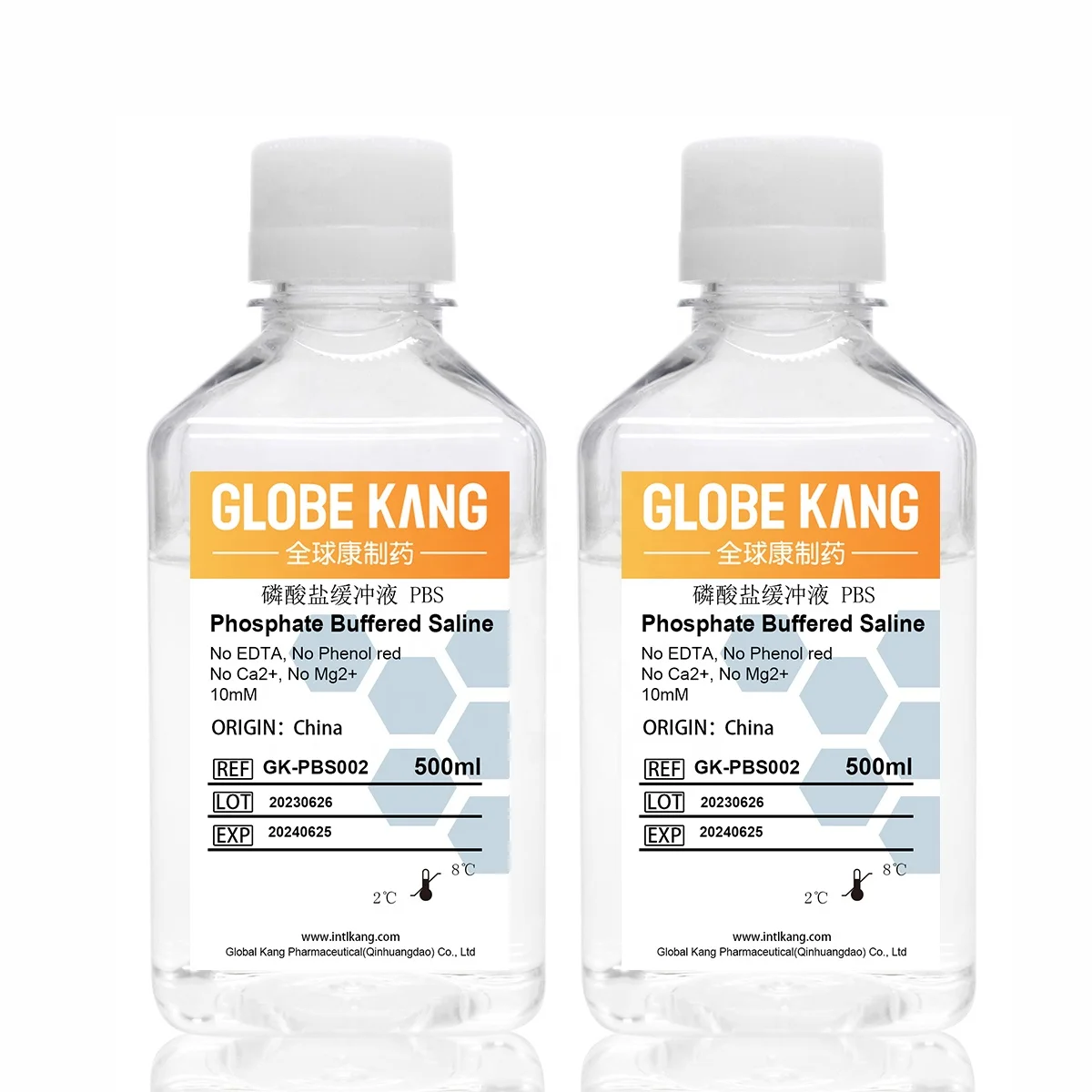 10x PBS concentrated Phosphate Buffered Saline solution for microbiology culture media