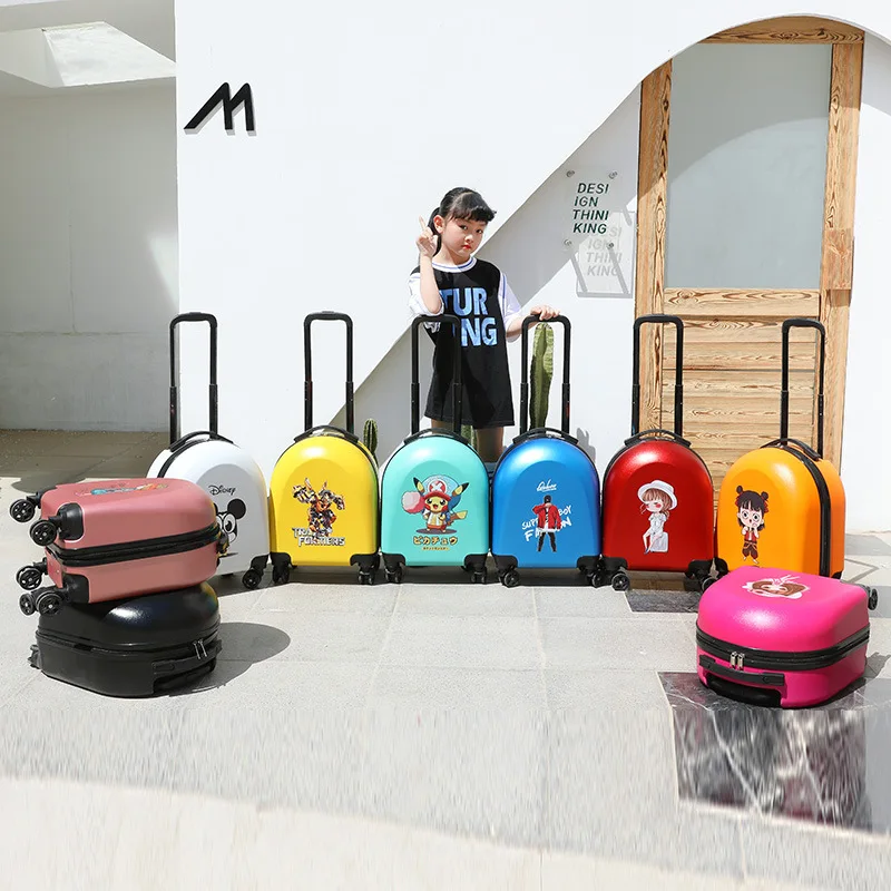 Hot Selling 18inch Trolley Bags PC Roller Luggage Bag Cartoon Trolley Luggage for Kids
