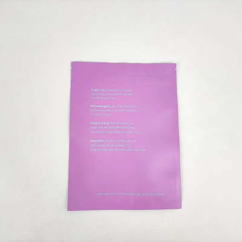Customized Printing Wholesale Aluminum Foil Zip Packaging Bags Plastic Facial Mask Zipper Bag Sheet Mask Zip Lock Packaging
