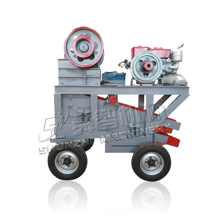 
Mini Diesel Movable Stone PE150*250 Jaw Crusher For Sale 