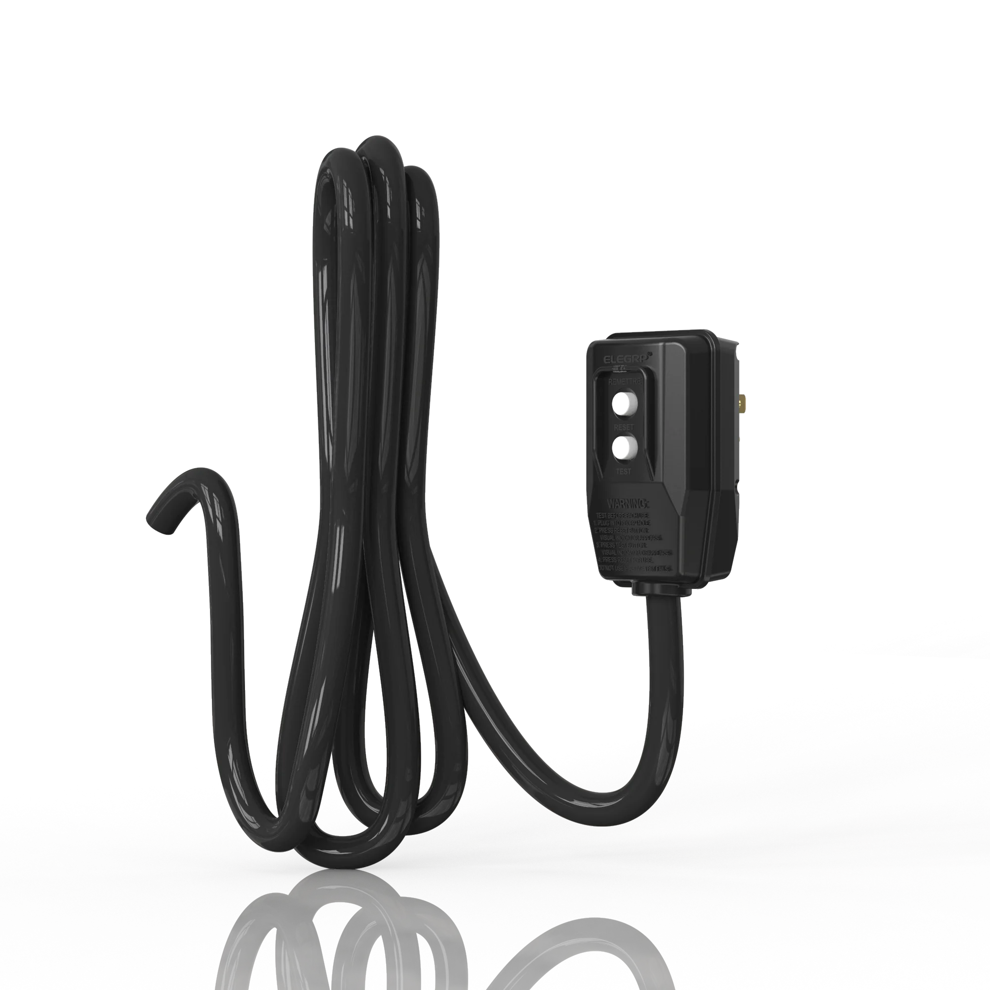 15 Amp 120V Auto Reset 2 Pin Power Cord UL listed Outdoor Heavy Duty gfci Plug Extension Cord