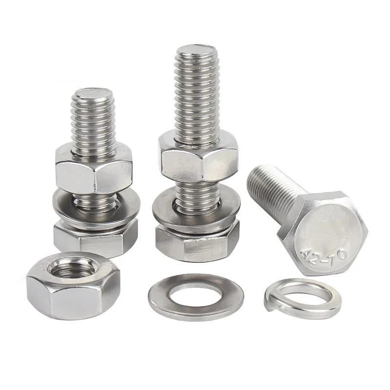 China Manufacturer DIN 933 Stainless Steel Hexagon Head Bolt