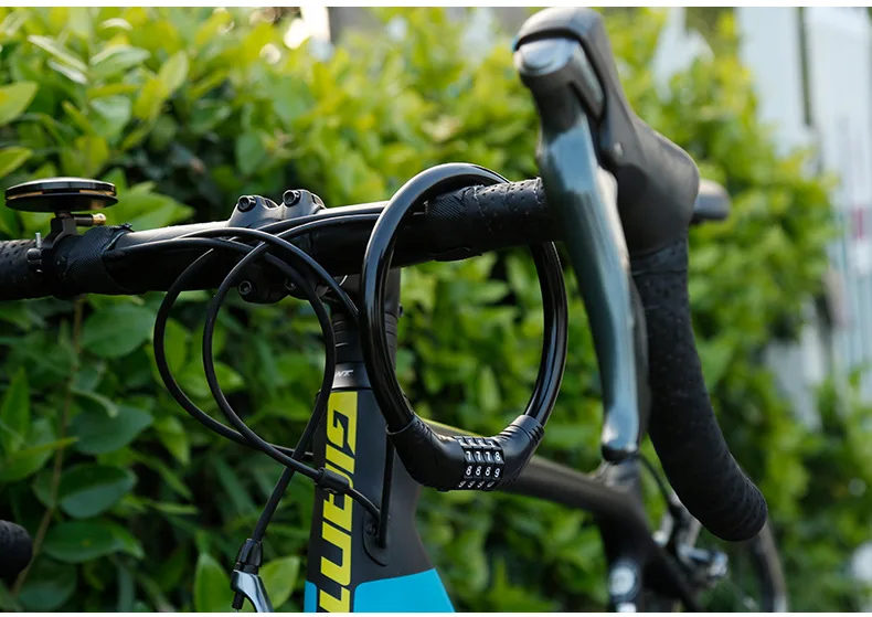 ROADUP Number Lock Self-set Password New Lightweight Bicycle Lock Four Digit Password Bicycle Lock