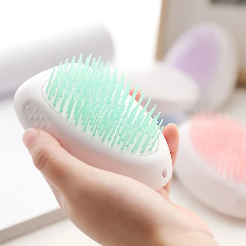 2021 new pet bath massage comb pet hair remover to clean hair to remove floating hair