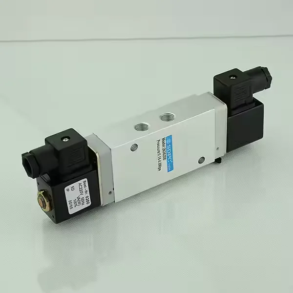 solenoid valve 1/4, series valve, 2/5 ways double coils valve