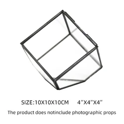 Трехмерные квадратные стеклянные подарочные коробки для теплиц, горшки для растений