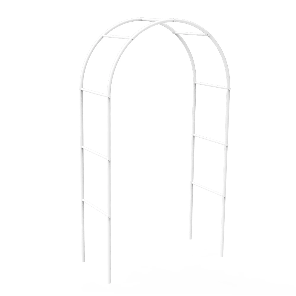 wholesale metal flower frame white door shape wedding arch stand for decoration