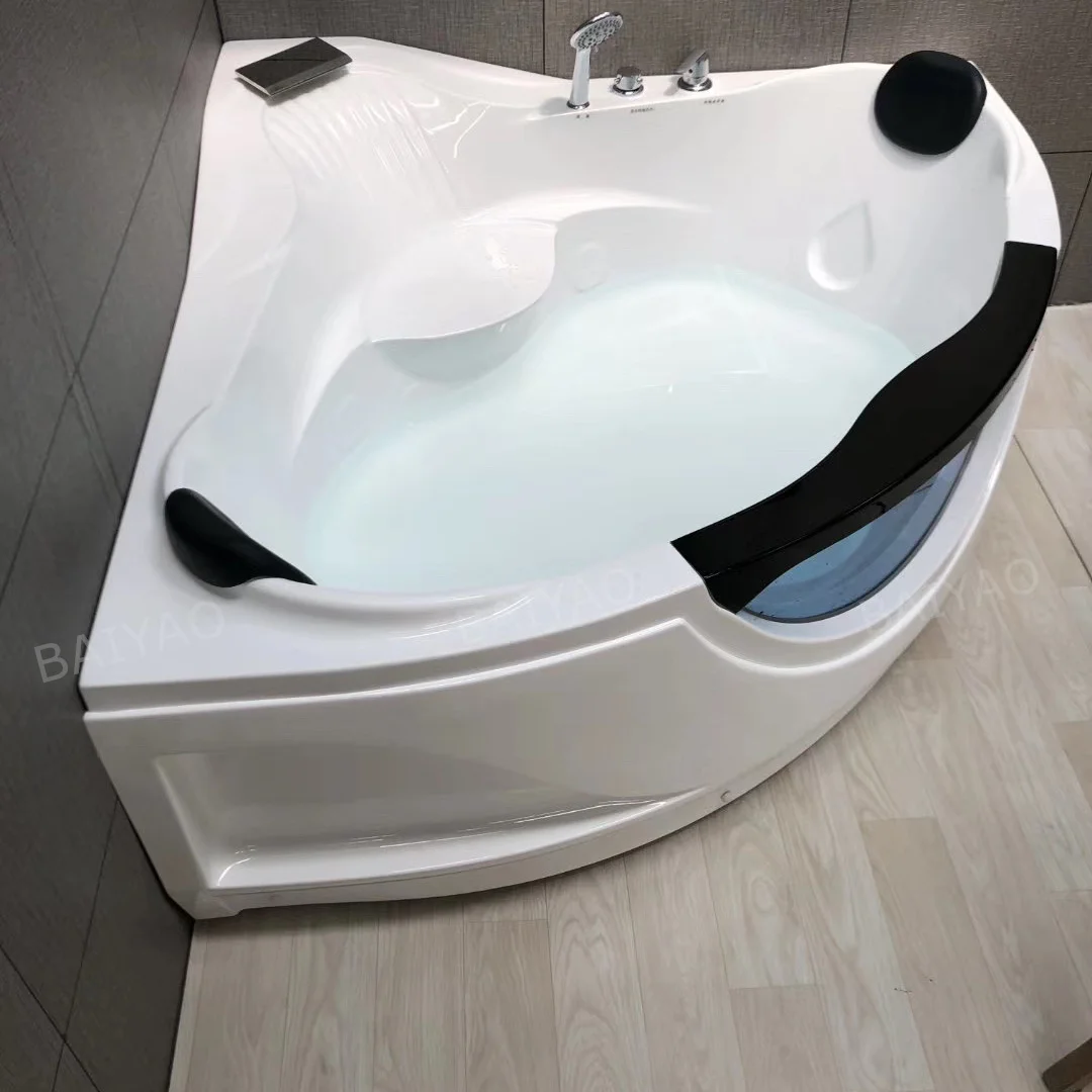 Ultimate Sale 2 Persons Whirlpool Massage Bathtub Indoor Acrylic Corner Jaccuzie Water Bath Spa