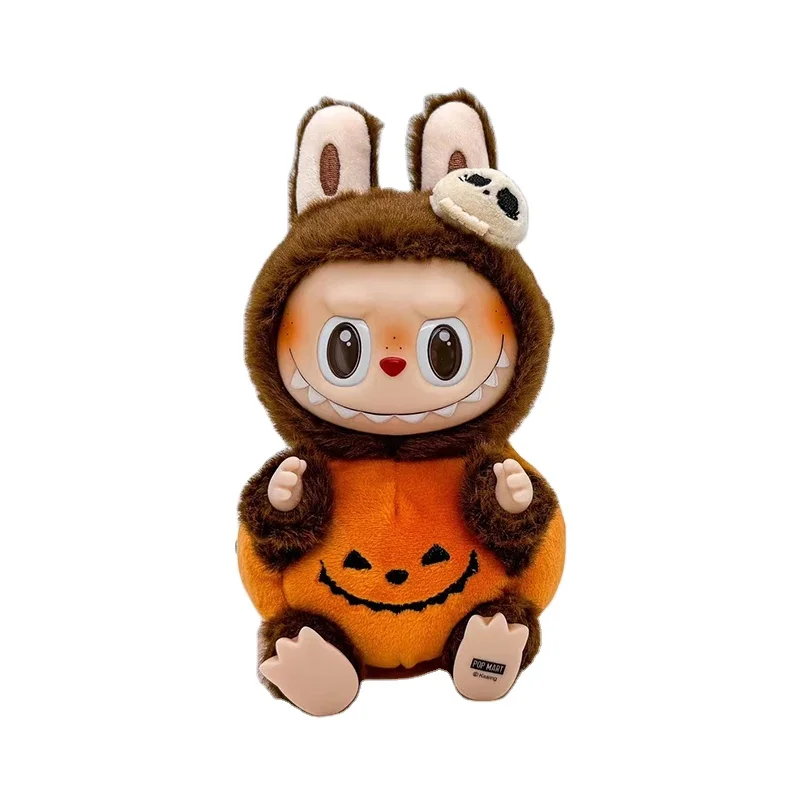 BoTu Halloween Labubu Pumpkin Plush Toys Cartoon Surprise Blind Vinyl Dolls Keychain Bags Accessories Pendant Mysterious Gift