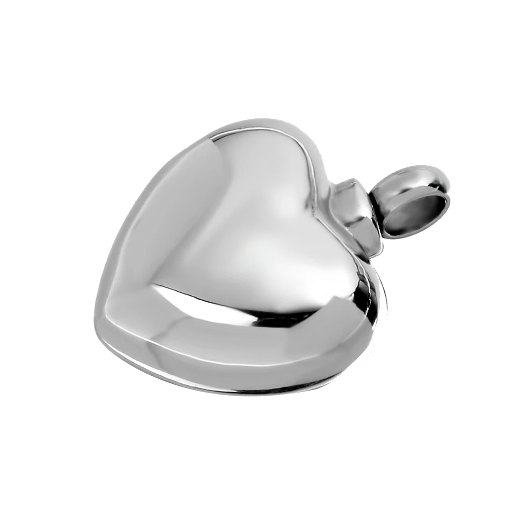  Stainless blank Heart Cremation Urn Pendant Necklace Keepsake Jewelry souvenir funeral gift Ash Holder grave cremation urn