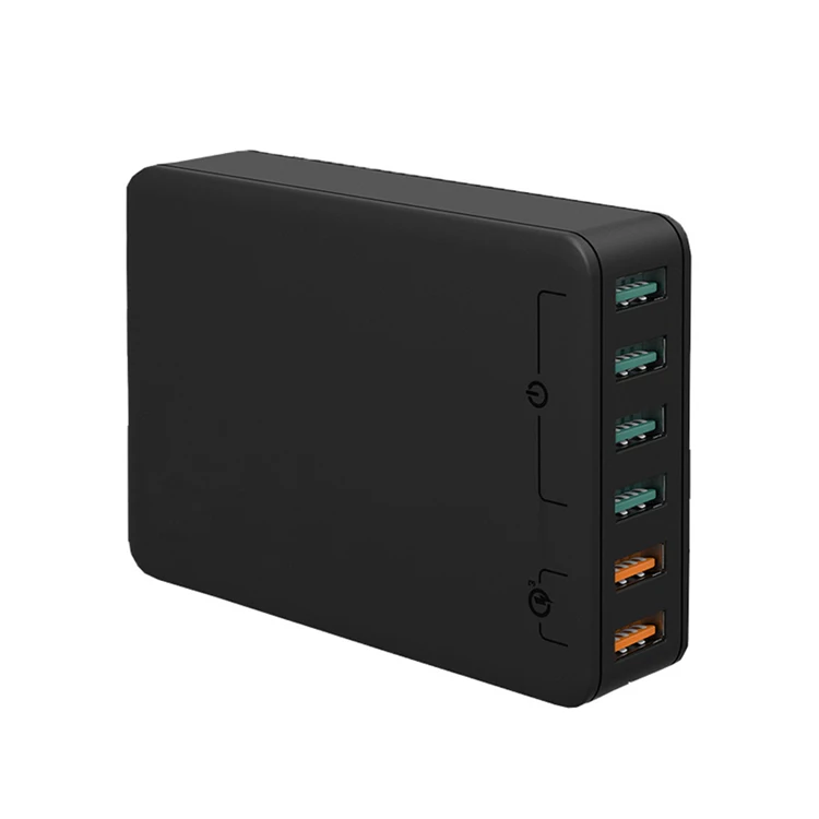 Quick Charge 3.0 Wall Charger 6 Ports Charging Station HUB 60W fast Desktop Charging Station for iPhone