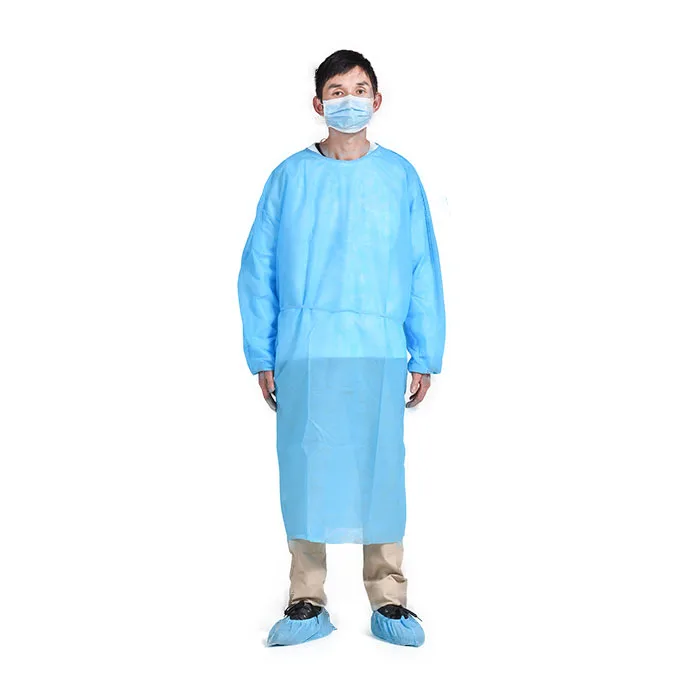 Surgical Disposable Nonwoven/PP gowns medical HOOK & LOOP made by machine heat-sealing