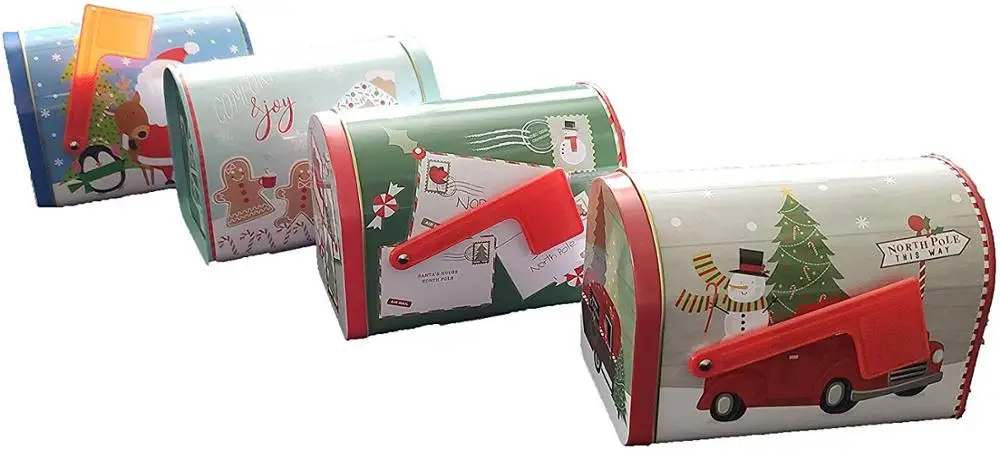 
Customize Aluminum Tin Christmas Cookie Cans Cylinder Tin Cookies Can Packaging 