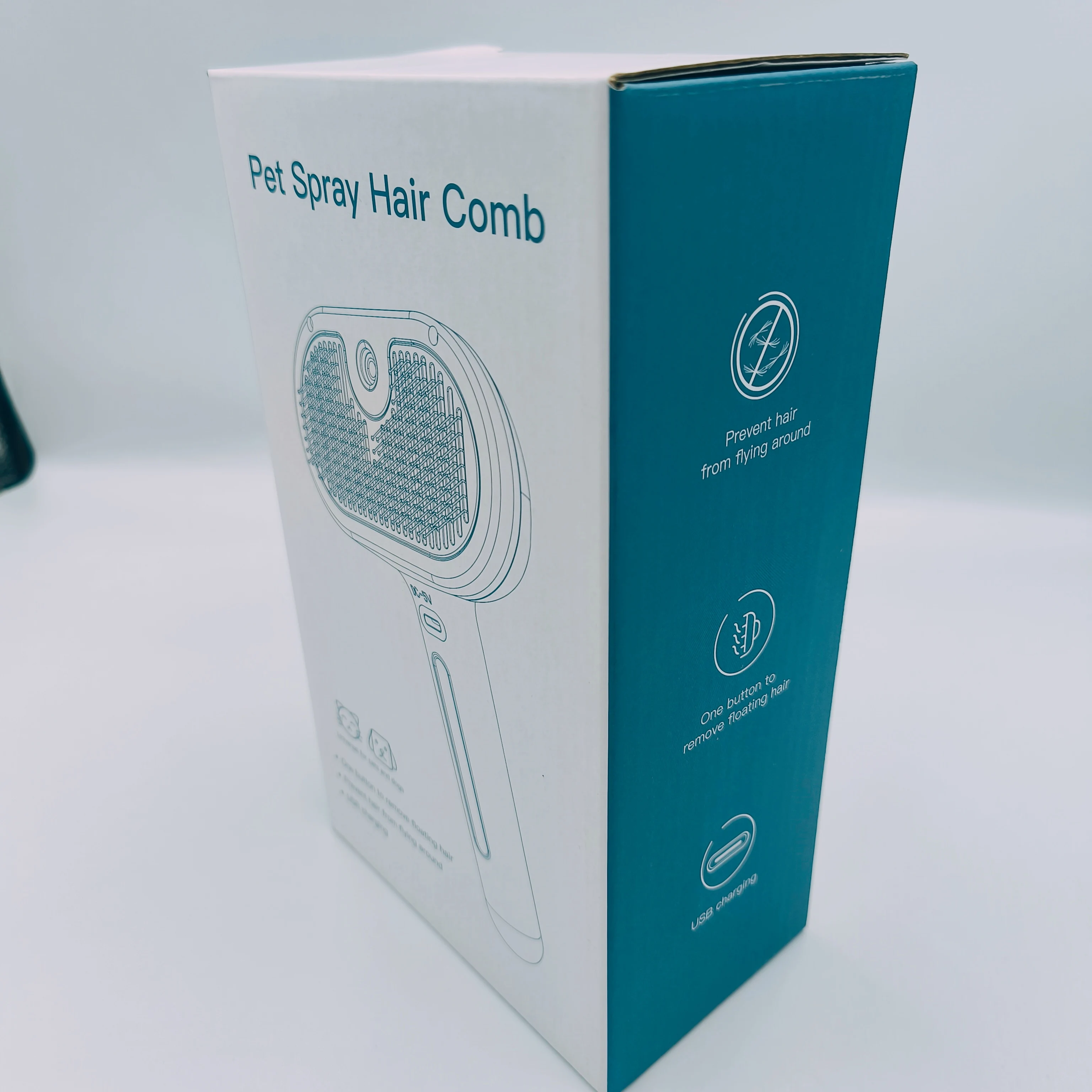 Cat Brush With Water Tank Pet Grooming Brush Massage Comb Remove Static Flying for Cat Dog Cleaning Skin Care