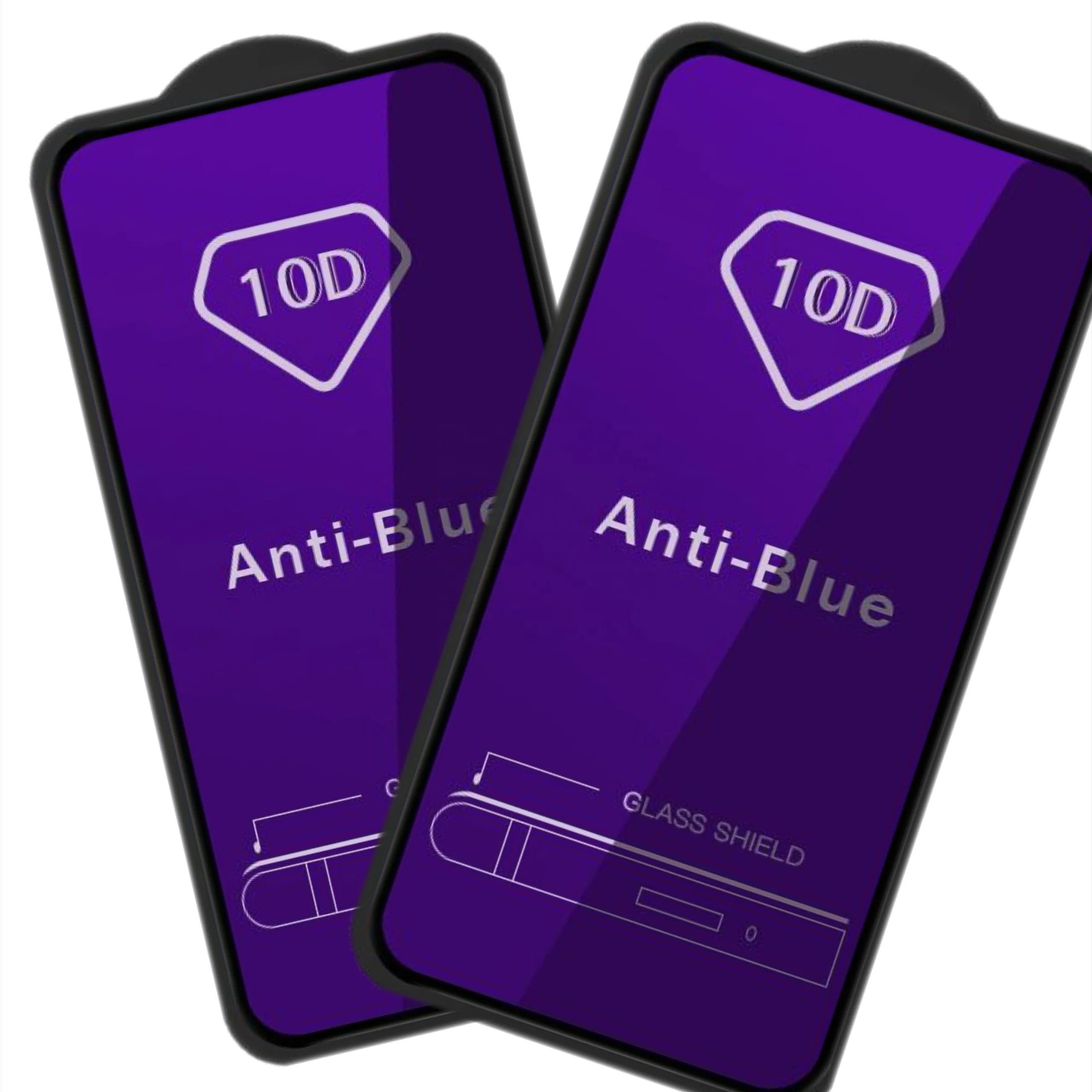 9H Phone Anti-Blue Protectors Film Filter Block 10D Tempered Glass Anti Blue Light Blocking Screen Protector For Iphone 14 Pro