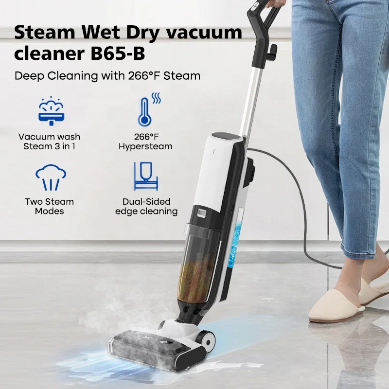 Электрический мокрый и сухой пылесос Haier с самоочищающимся щеточным двигателем для домашнего гостиничного использования функцией пара