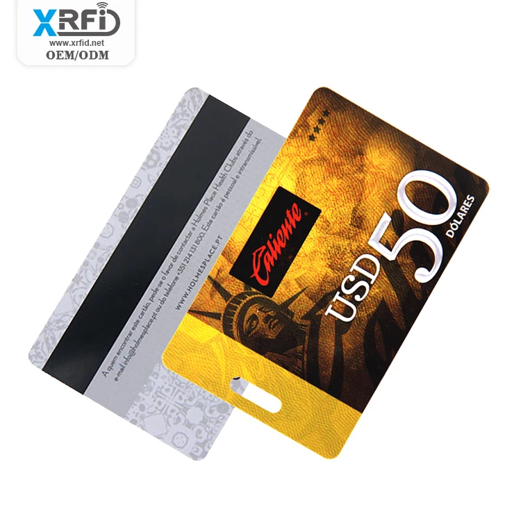 High End PVC Card With Chip And Magnetic Stripe VIP Membership RFID NFC Card