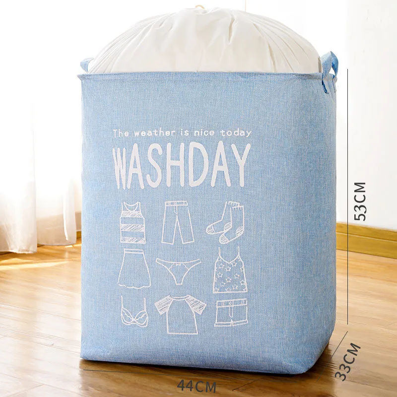 wholesale cheap foldable  large capacity Cotton and hemp fabric clothes dirty laundry basket storage baskets bins