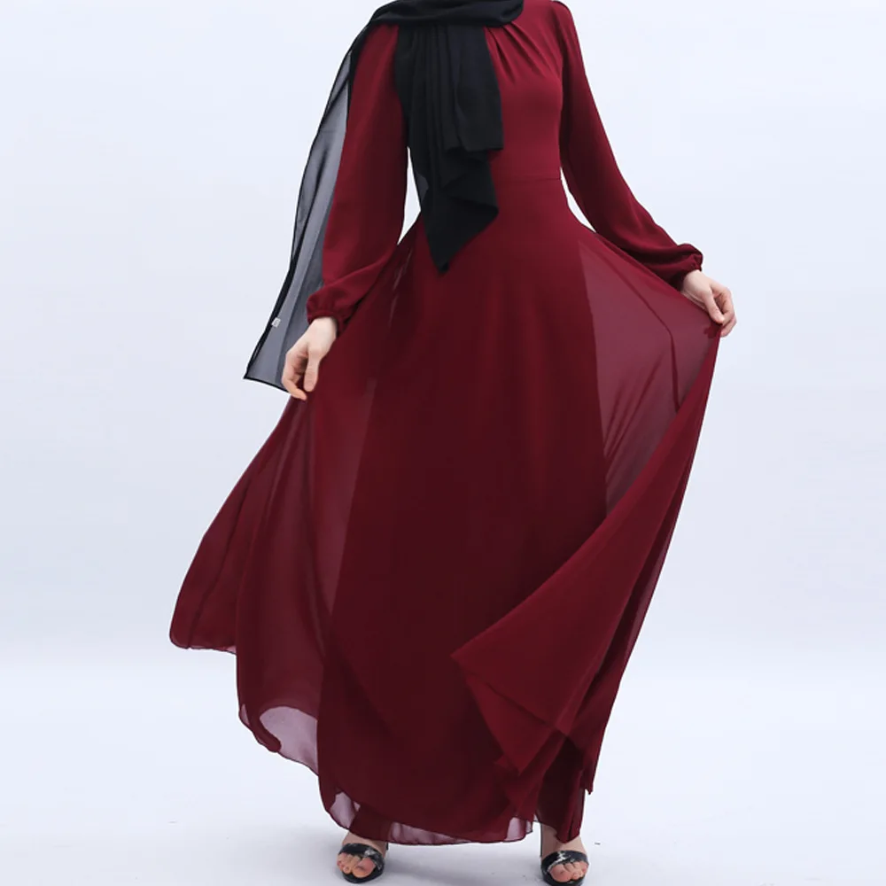 Newest Dubai Elegant Satin Clothes Eid Dresses for Muslim Girl Women Muslim Dresses Islamic Clothing Abaya