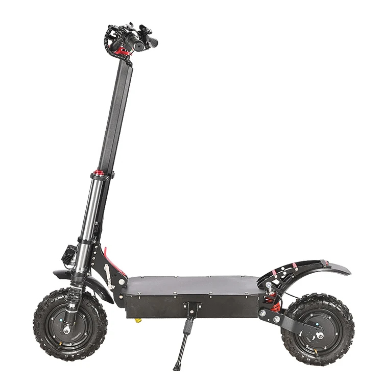 Warehouse 1200W Brushless Dual Motor Maximum Speed 70Km/H Fast Fat Tire Electric Scooter