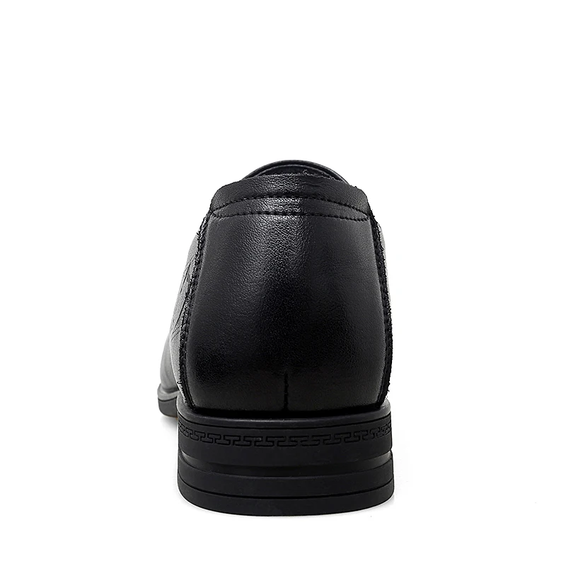 Exquisite Workmanship Mens Dress Shoes Oxford Genuine Leather with Delicate Stitches Men Black Lace Custom