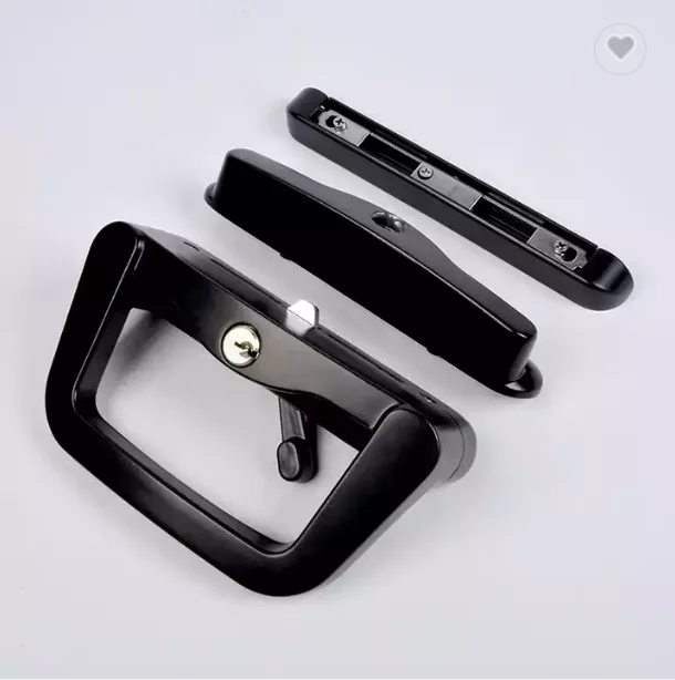 ZhenJian  Sliding Door Double Cylinder Security Handles Locks Modern Zinc And Aluminium Alloy Door Handle