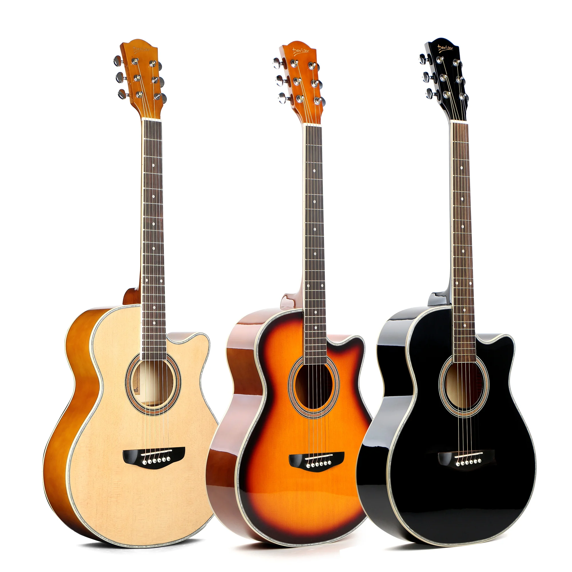 Wholesale Music Instruments Cheap Guitars For Sale From Deviser Guitar Factory Auditorium 40 inch Deviser Acoustic Guitar
