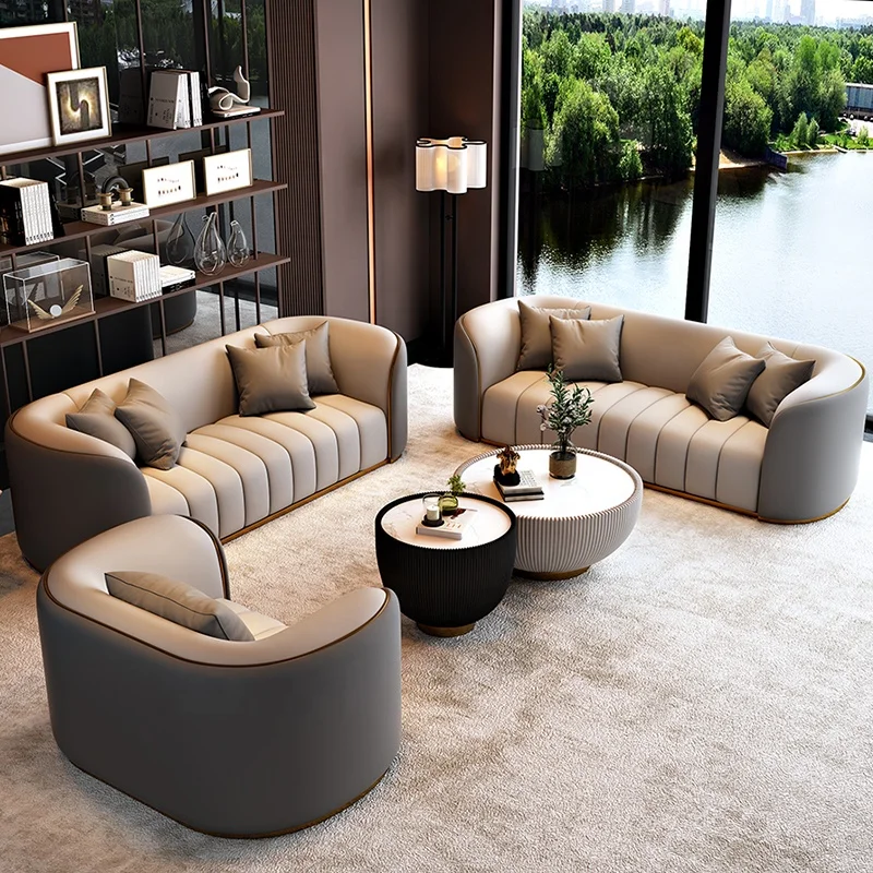 Italian Design 3/2/1 Seater Minimalist Sofa Set Customized Couch Living Room Area Home Furniture Luxury Modern Minimalist Sofa