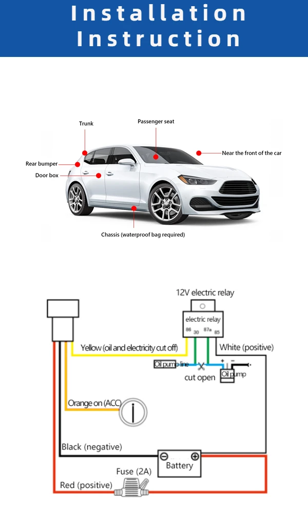 Portable Car GPS Tracker with Voice SOS Real-time Tracking Trajectory Inquiry for Vehicle Car Truck Anti-theft Tracking Device