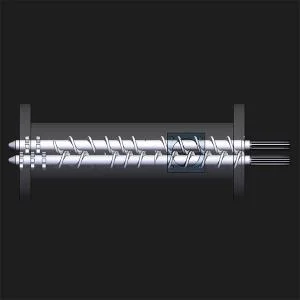 Small size parallel Twin-screw  and its barrel for plastic extruders