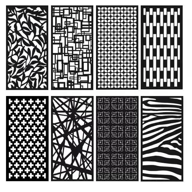 Factory supplier Laser Cut 50 inch high 150cm garden fence privacy screen outdoor rust screens