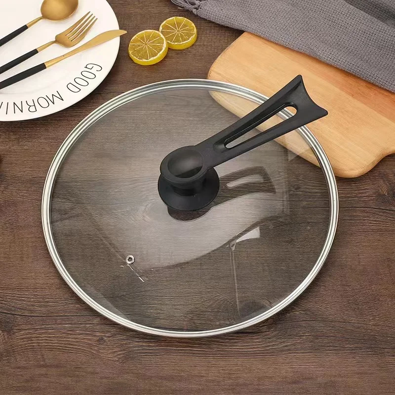 Junheng GLASS LID Cookware Set Frying Sauce Pan Pots Oval Glass Pot Lid Cover New Glass Lids