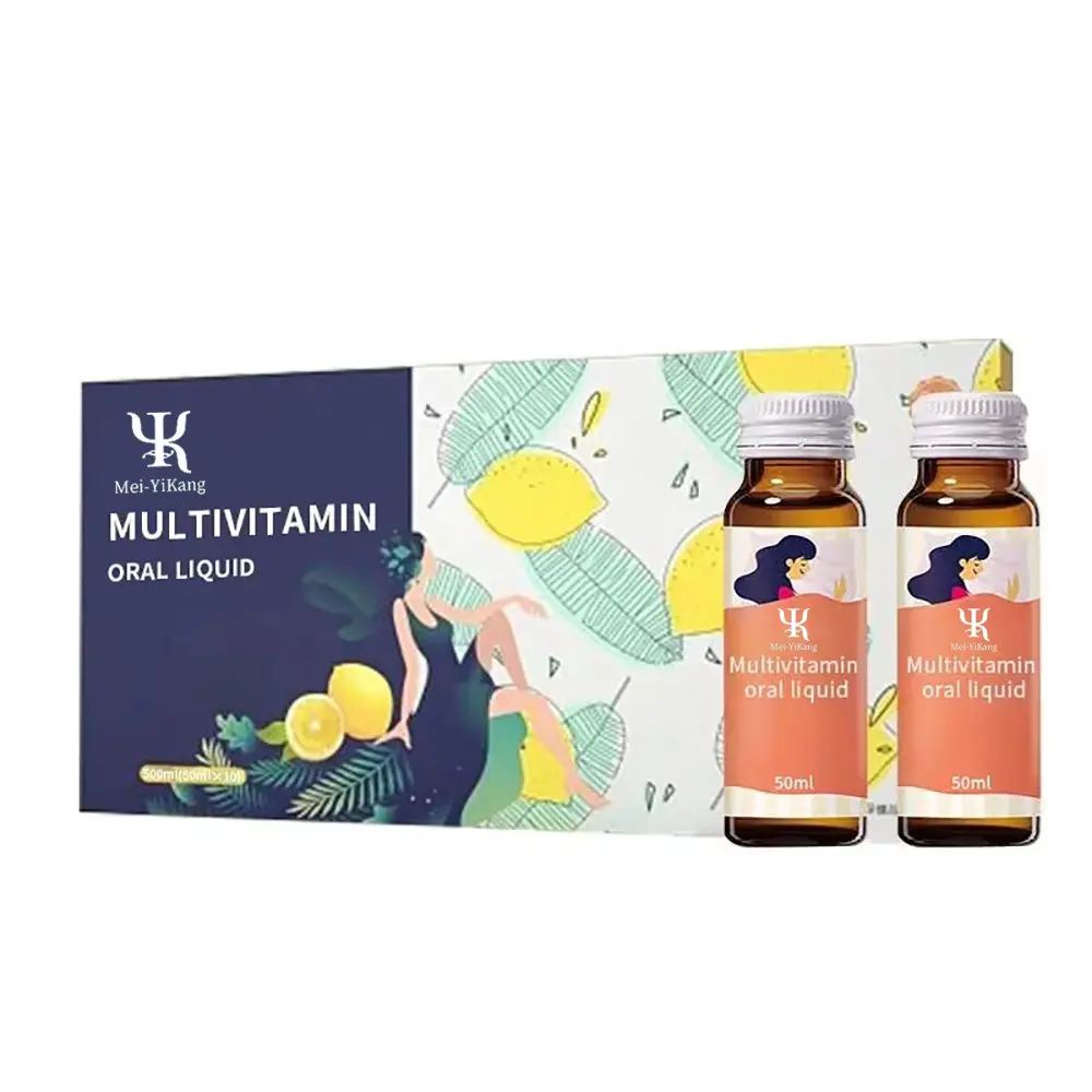 Custom Multivitamin drink supplement Immnune system booster Vitamin C oral liquid energy drink