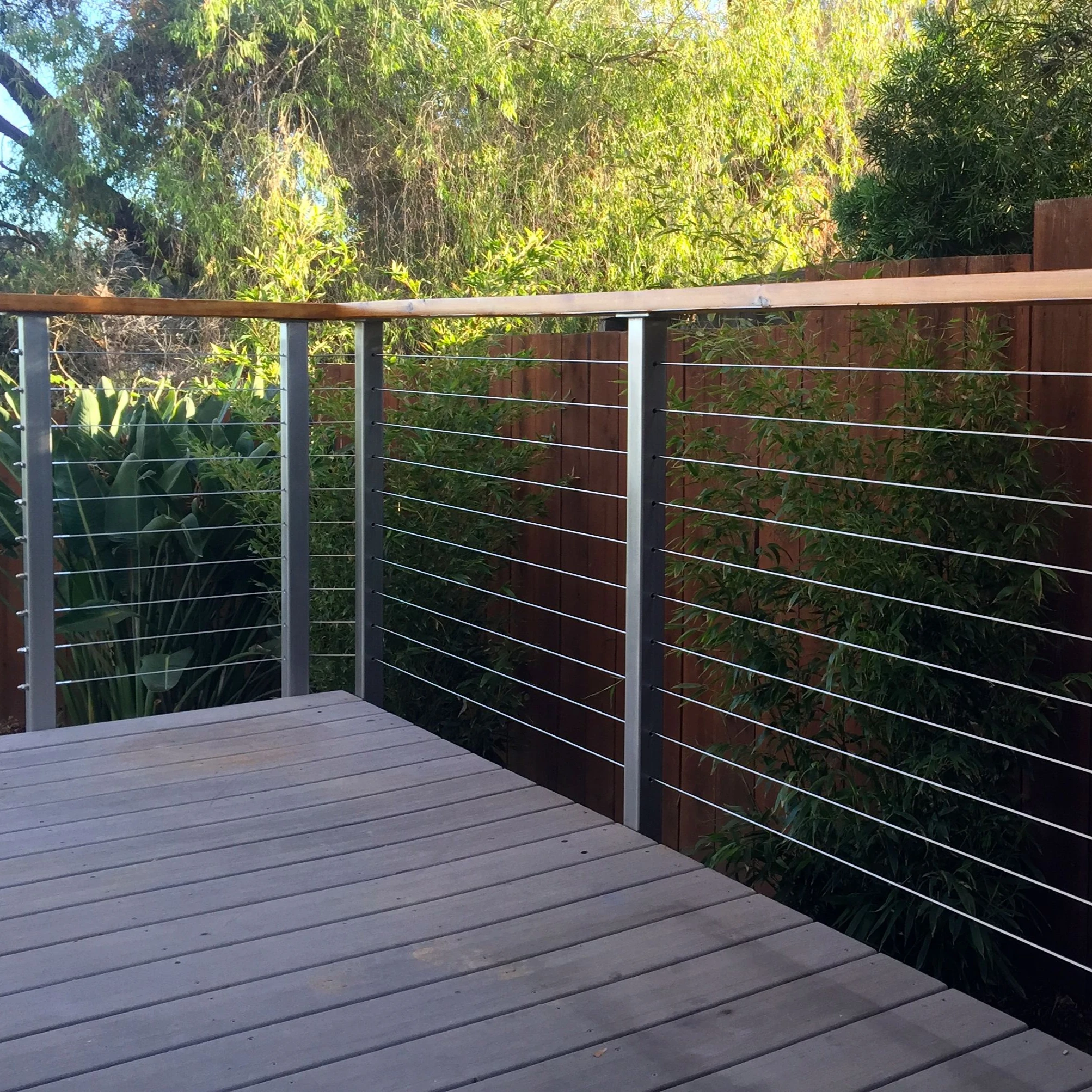 Outdoor stainless steel wire balustrade kits galvanised steel balustrade