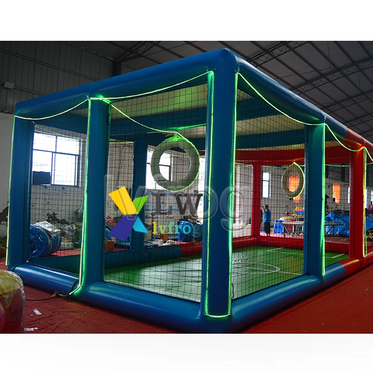 Commercial Airtight Drone Soccer Sports Pitches Game Inflatable Arena Football Field Inflatable Drone Arena For Sale