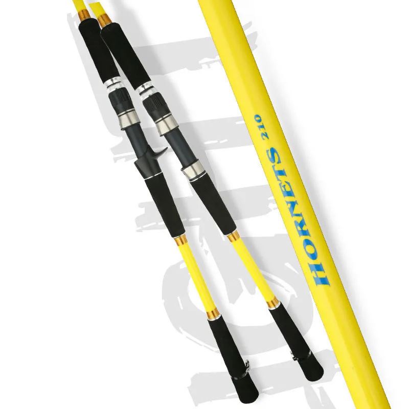 2.1m 2.4m Hard Casting handle straight handleFishing Rod Eva Handle Night Luminous Boat Fishing Rod