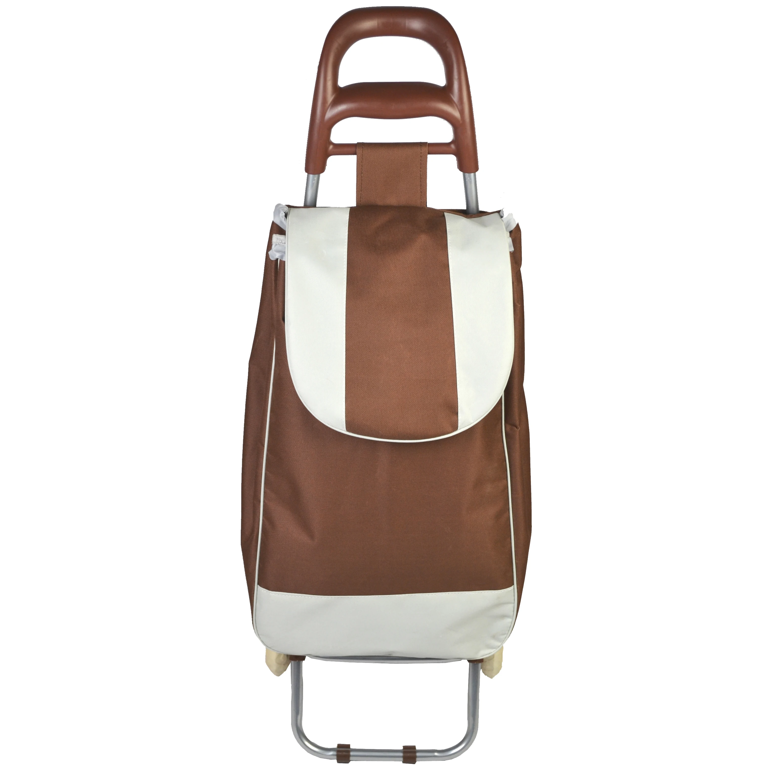 Wholesale Cheap Price Supermarket Shopping Folding Trolley Bag Large Storage Portable Shop Luggage Cart With Silence Wheels