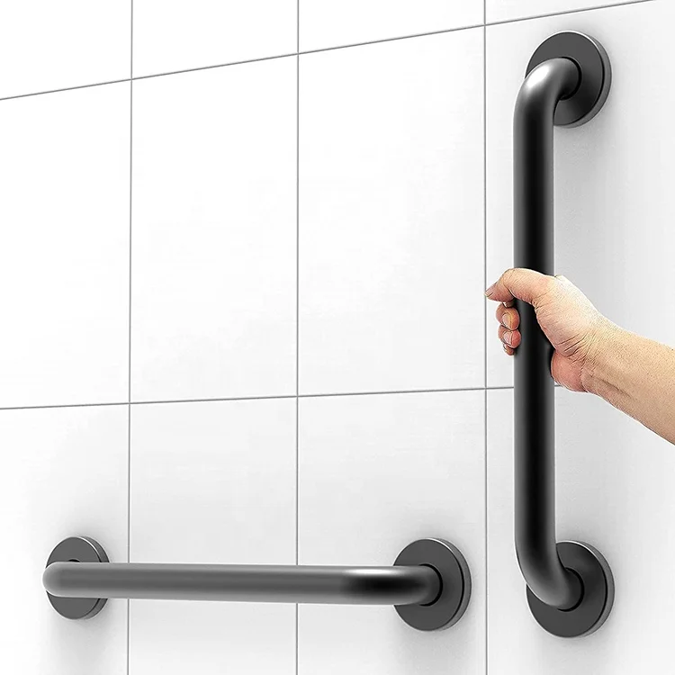 Stainless Steel Matte Black Grab Bar Wall Bath Safety Shower Balance Grab Bar