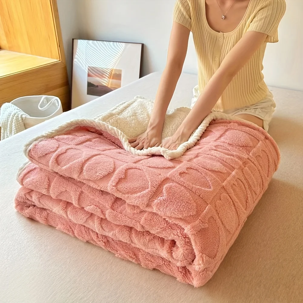Sherpa Blanket To My Mother From Son Double layer thickening Throw Blanket Warm Cozy Soft Blanket For Couch Bed Sofa