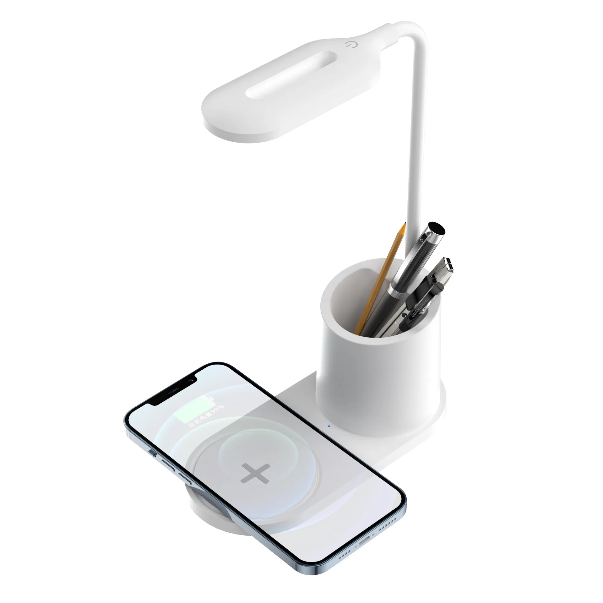 3 in 1 10W Qi2 Standard Pen Holder Desk Lamp Mobile Phone Wireless Charger Multifunction Wireless Charger wireless charger pad