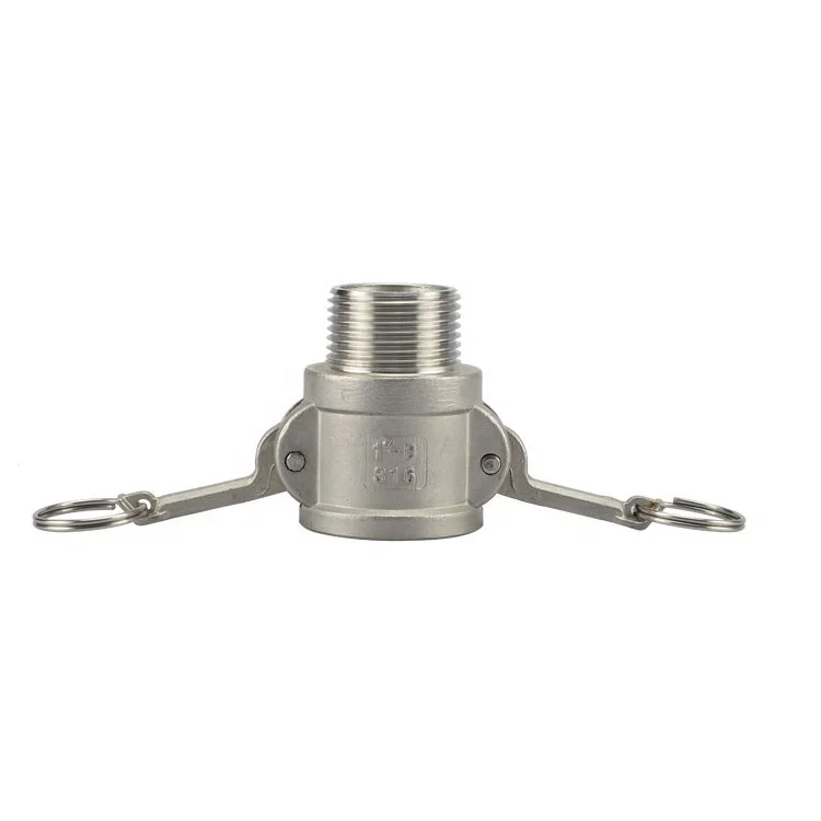 China supplier type B 304 stainless steel  female camlock x male pipe NPT