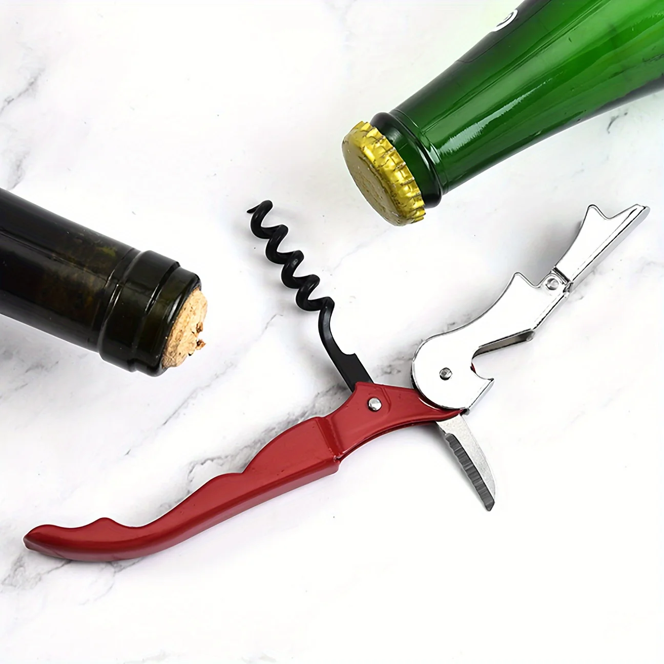Multi-color Hippocampus Bottle Opener For Wine And Screw Cap Bottles Suitable For Home Bar And Restaurant Use