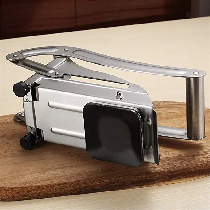 
Commercial food grade manual vegetable tools potato chips cube slicer stainless steel Potato french fry cutters with suction pad 