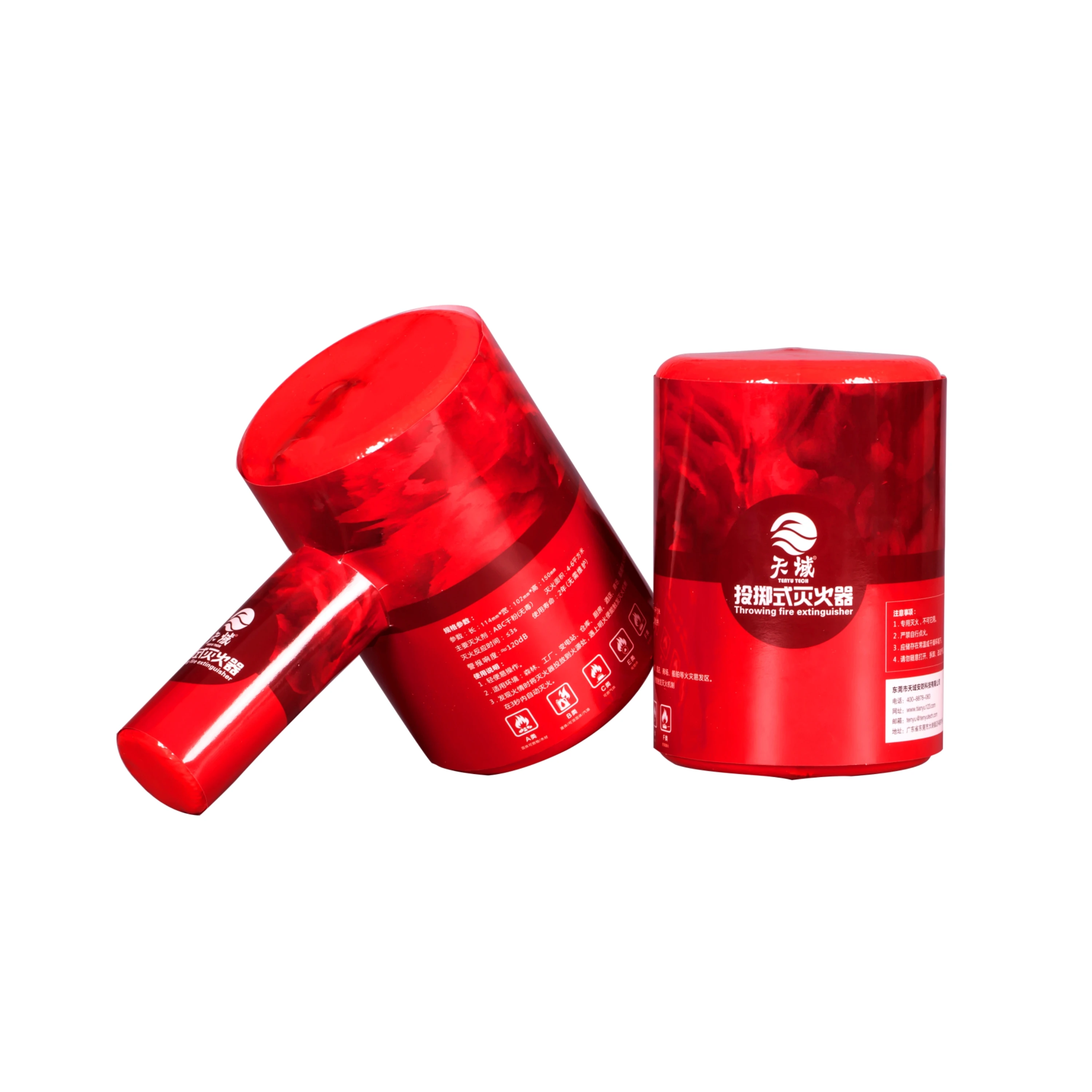 1.2kg Hammer Semi-Auto Fire Extinguisher, 90% ABC Dry Powder - Home & Industrial Firefighting Supply